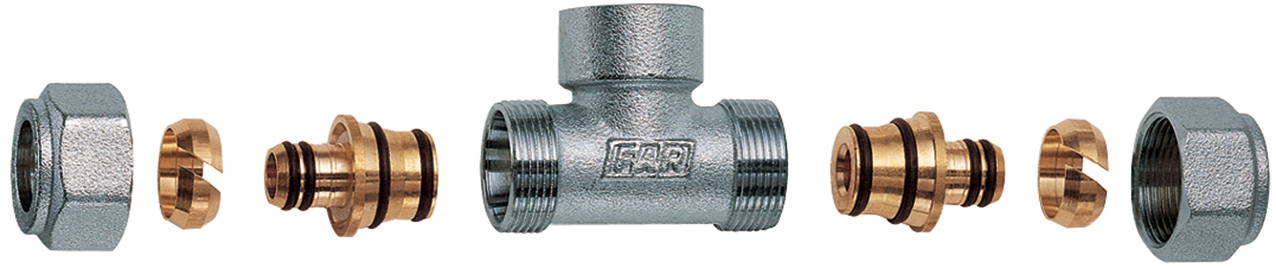 RACC. A T 2 MONOCONI F 1/2" CROMATO  ADATT.MULTISTRATO 18X2