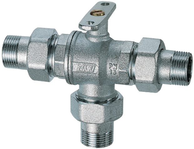 3-х ход. зон. шар. кран байп. 3/4 НР