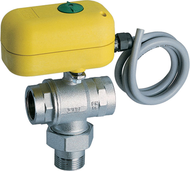 3-х ход. зон. шар.кран с серв. 220 В, 3/4", ВР-НР-ВР