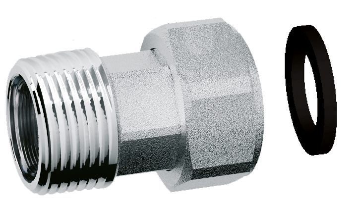 Американка хром. 1/2”НР-3/4”НГ под пломб.