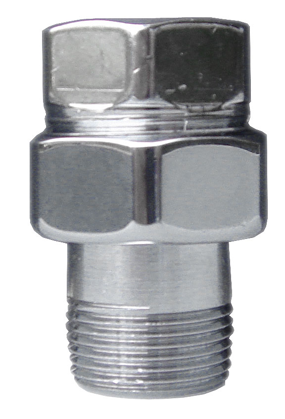 Прямой трехразъемный фитинг 1/2"(серебро)