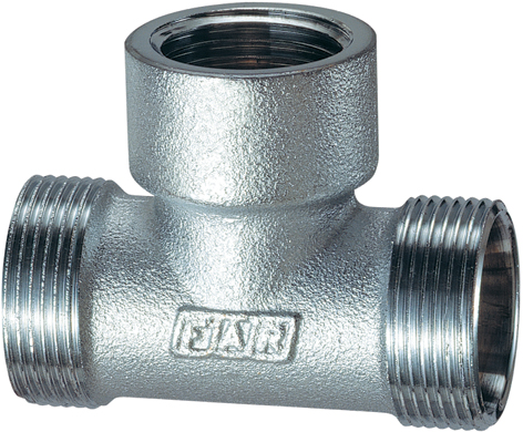 Тройник  3/4" ВР-М24х19-М24х19, хром.