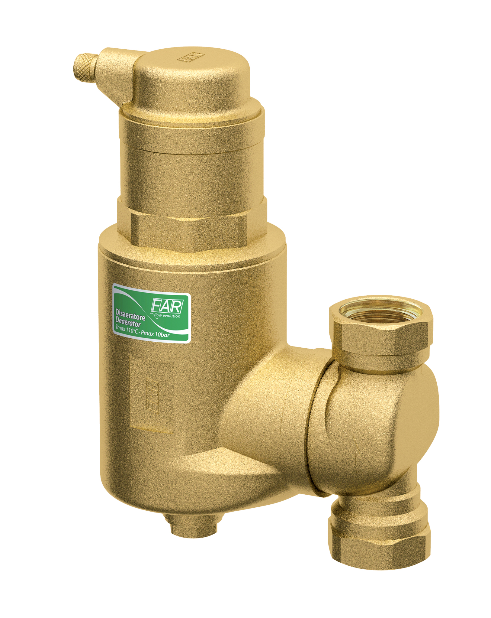 Деаэратор с поворотным соединением 1 1/2", ВР-ВР FAR