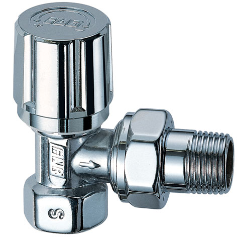 Вентиль термостатический угловой 3/4" ВР (сереб.)