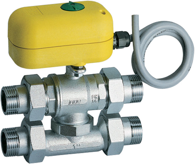 3-х ход. шар.кран  1 " с байп. сервопривод 3002 40 S