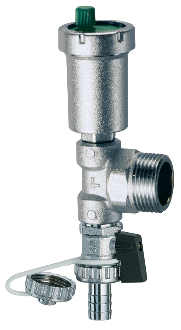 Узел концевой 1" (НР) с автом.воздухоотвод. и слив.краном