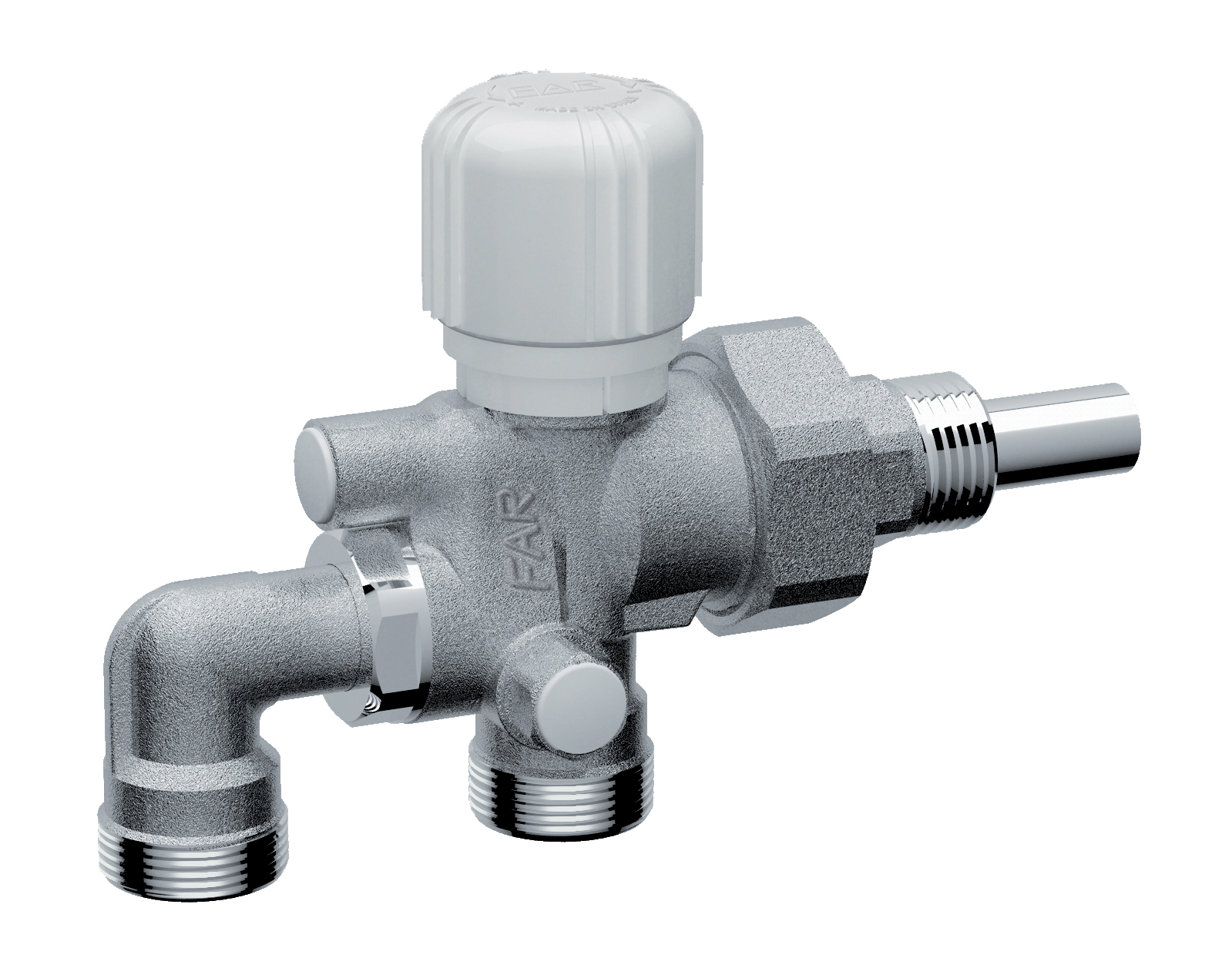 Термоузел прямой,с байспас.лин., 1/2", М24х19, межцентров.расстоян. 48-65mm