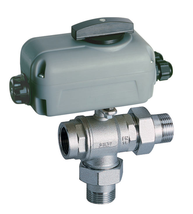 Моториз.хр.3-х ход. зон.шаровой кран (ВР-НР-НР), 220В, 30 сек, 2