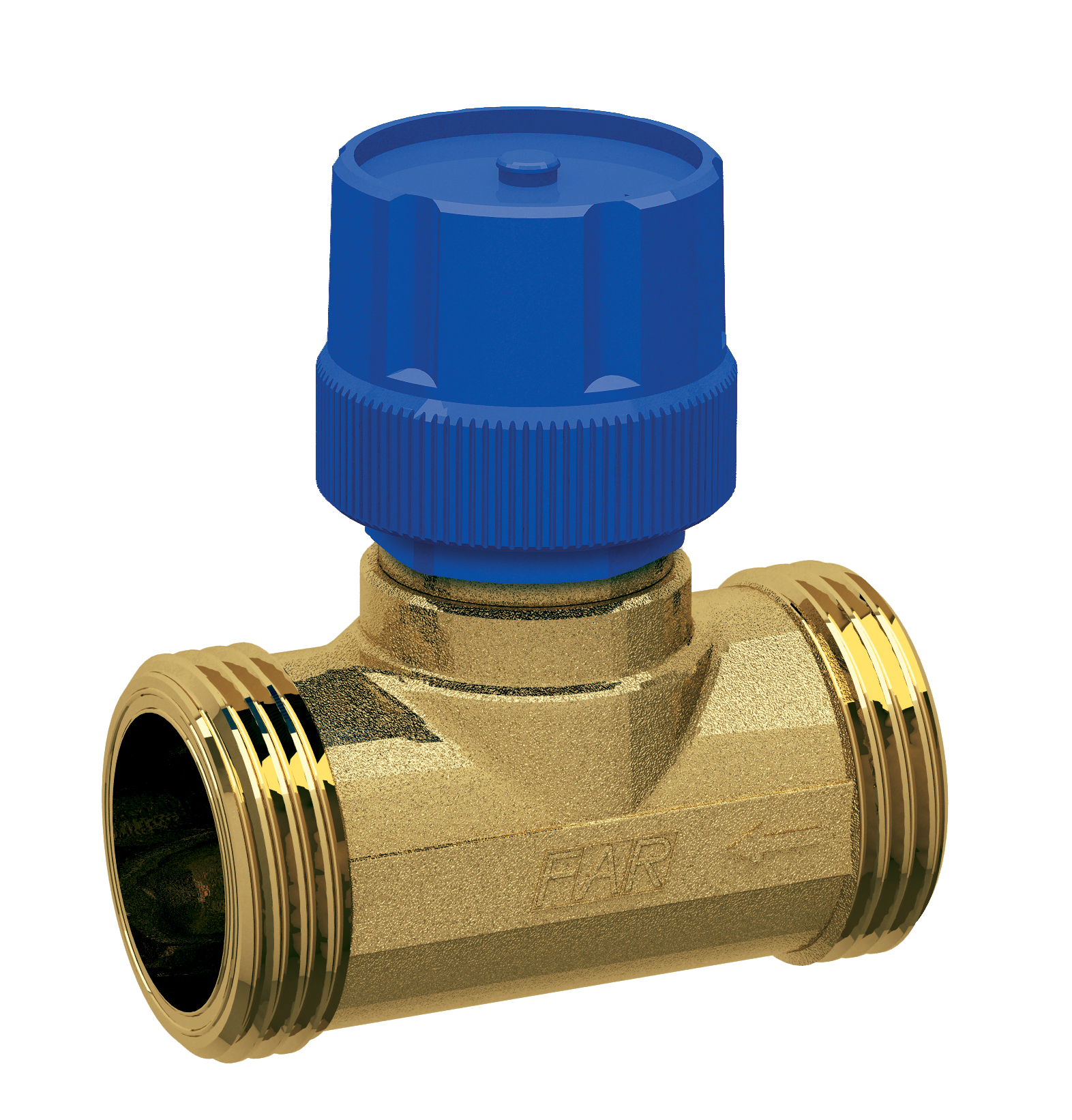 Термоклапан син.ручка, 1/2”(НР)