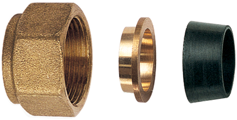 Концовка для медн.трубы 15мм, М24х19, лат