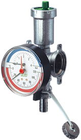 Сервис группа проходная термоманометром, фланцевая