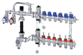 Узлы смесительно-распределительные для напольного отопления