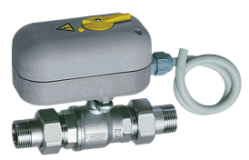 Краны шаровые двухходовые с сервоприводом ручной деблокировкой, 24В