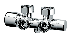 Н-образные узлы термостатические, угловые