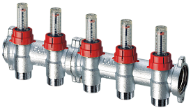 Коллекторы запорно-балансировочные с расходомером, фланцевые