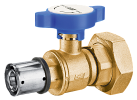 Краны шаровые под термометр, пресс-гайка 1 1/2&amp;amp;amp;quot;