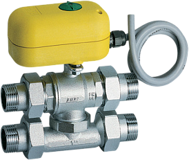 Краны шаровые четырехходовые с сервоприводом, 220В