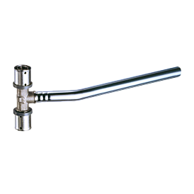 Пресс-тройники с хромированной трубкой